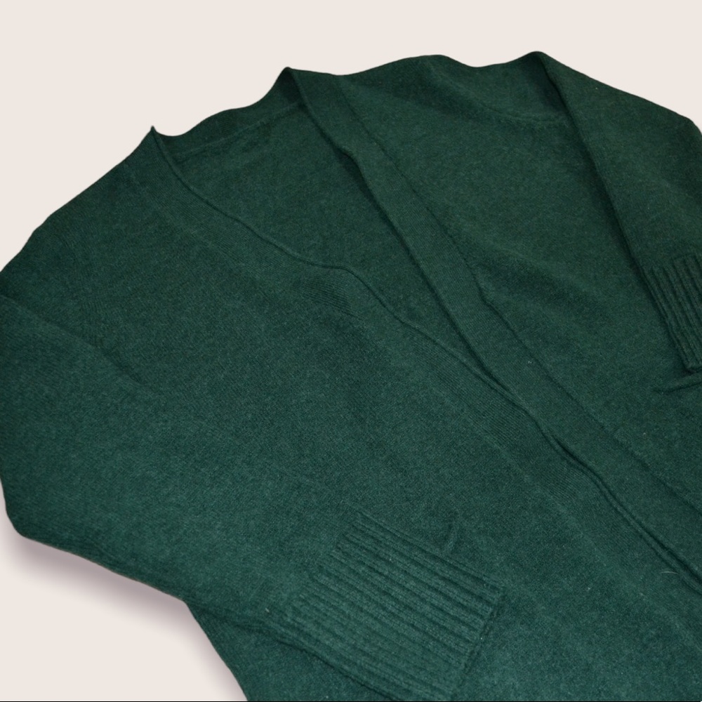 Olive Green Cardigan Sweater